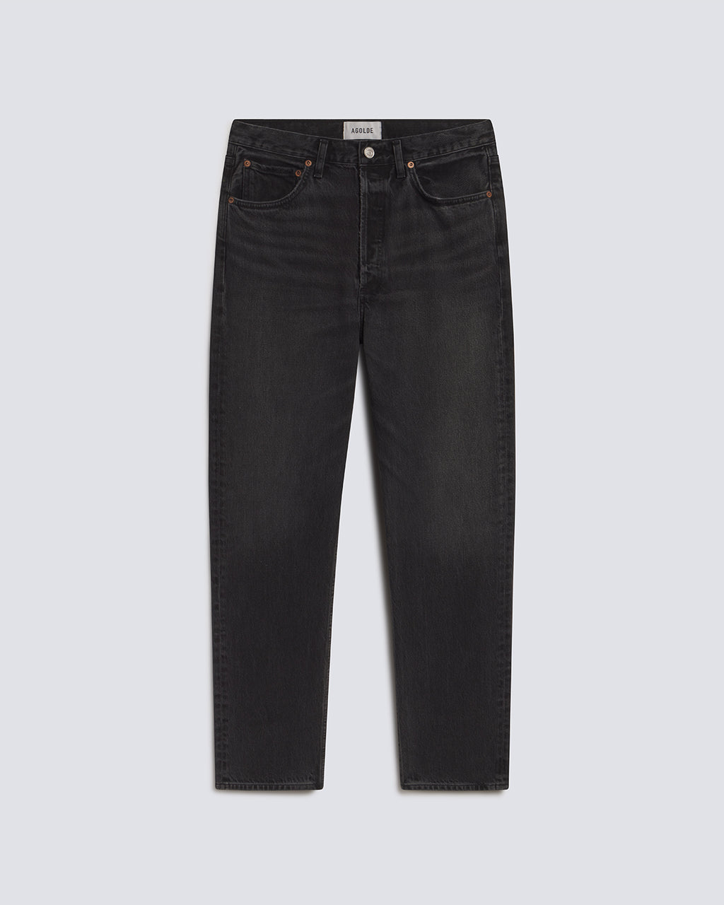 Black jeans on a white background