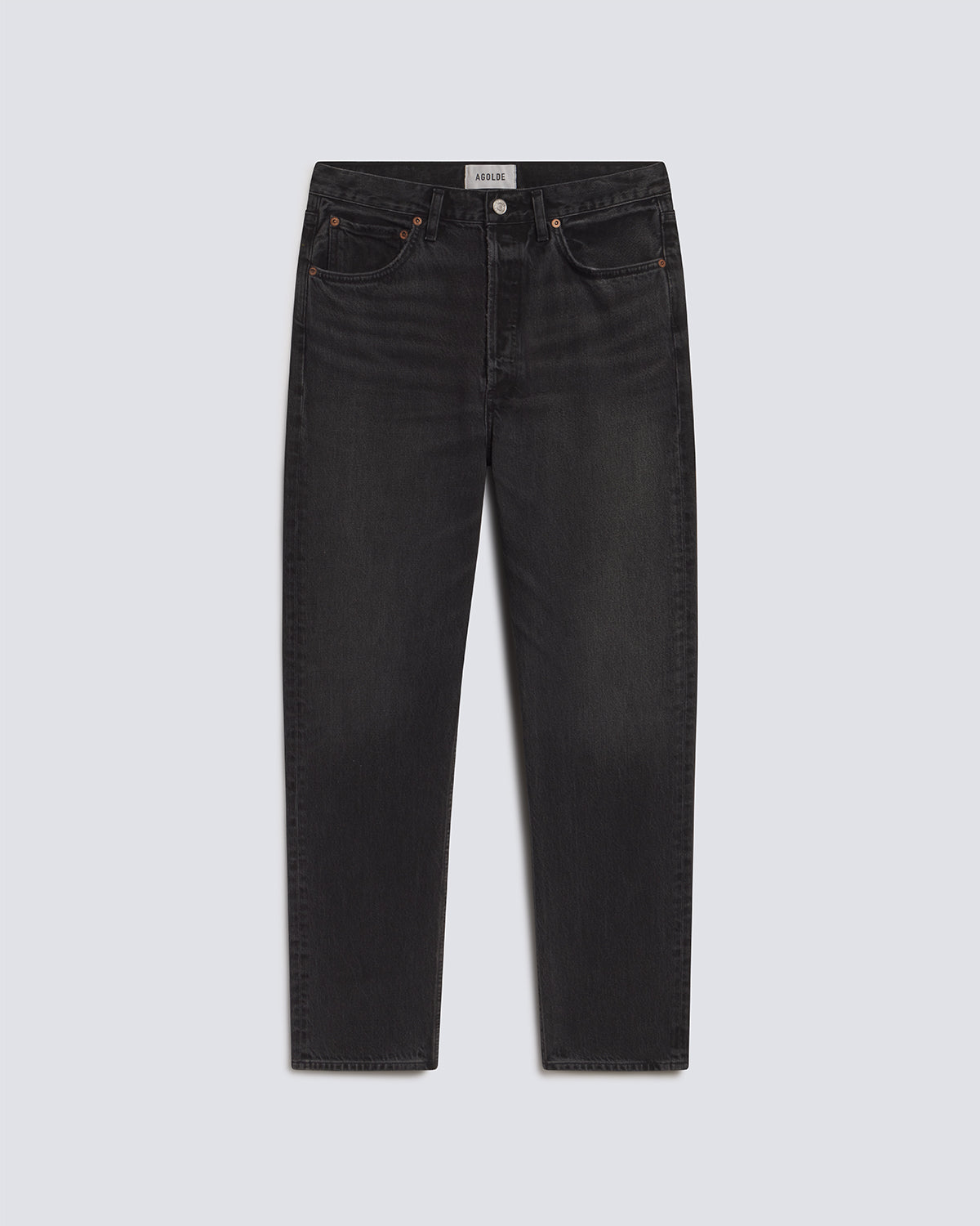 Black jeans on a white background