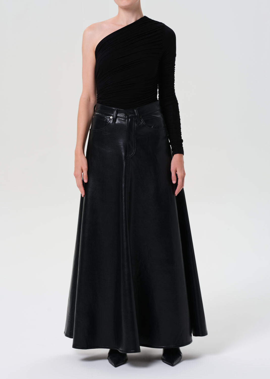 Odin Skirt (Recycled Leather) in Detox
