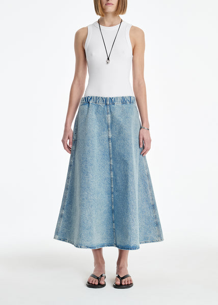 Circle Skirt in Crinkle Indigo – AGOLDE