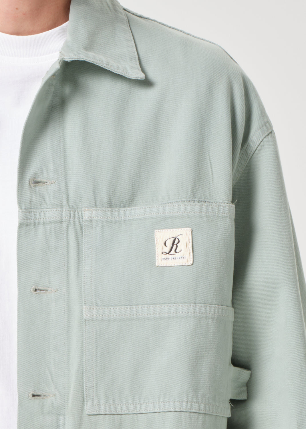 AGOLDE / RSVP Erving Shirt Jacket in Mint