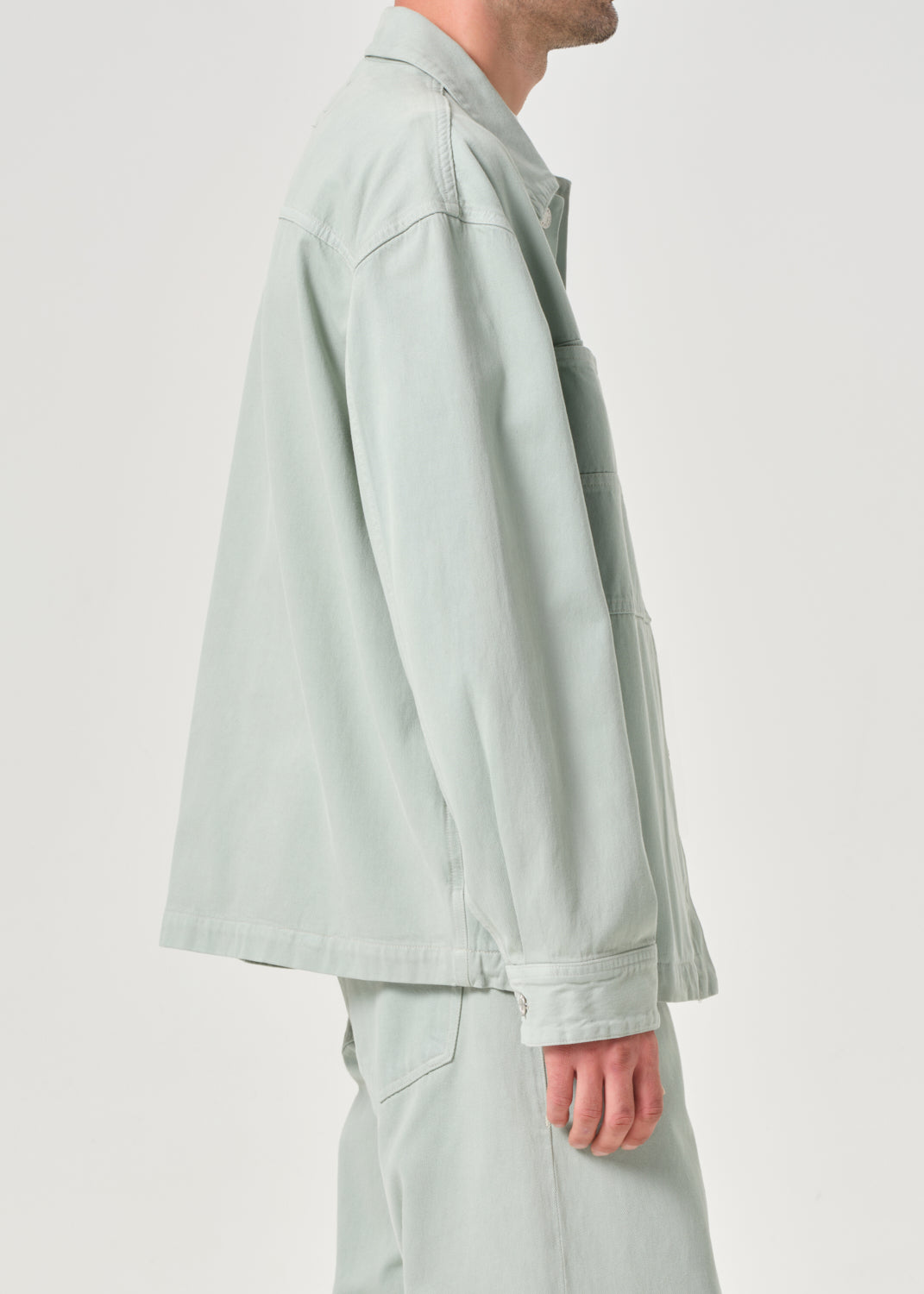 AGOLDE / RSVP Erving Shirt Jacket in Mint