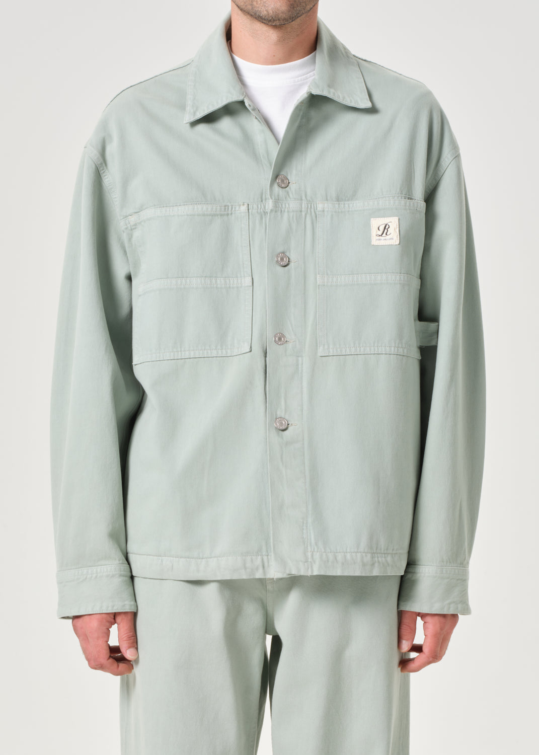 AGOLDE / RSVP Erving Shirt Jacket in Mint