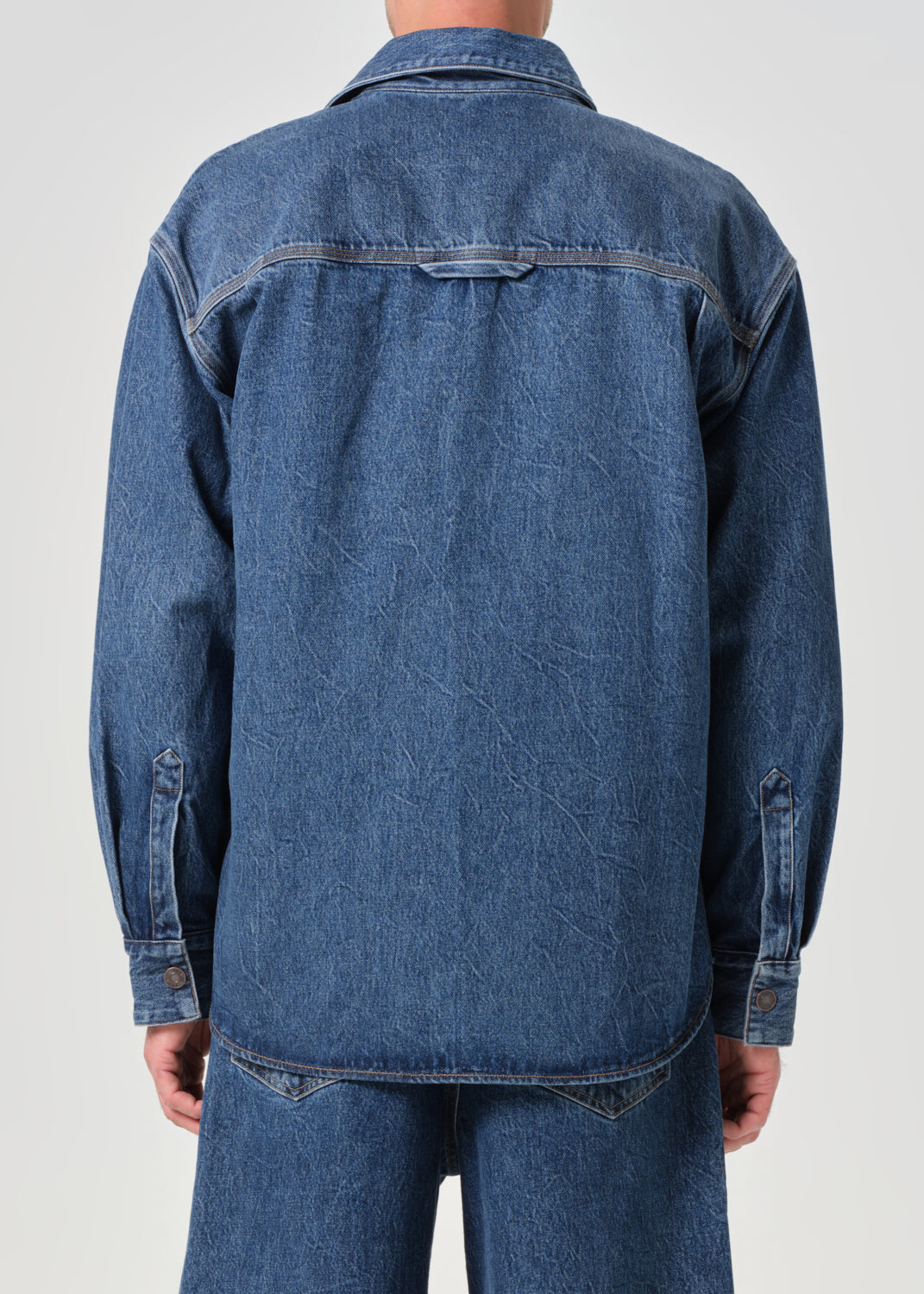 Atticus Shirt in Creased Indigo