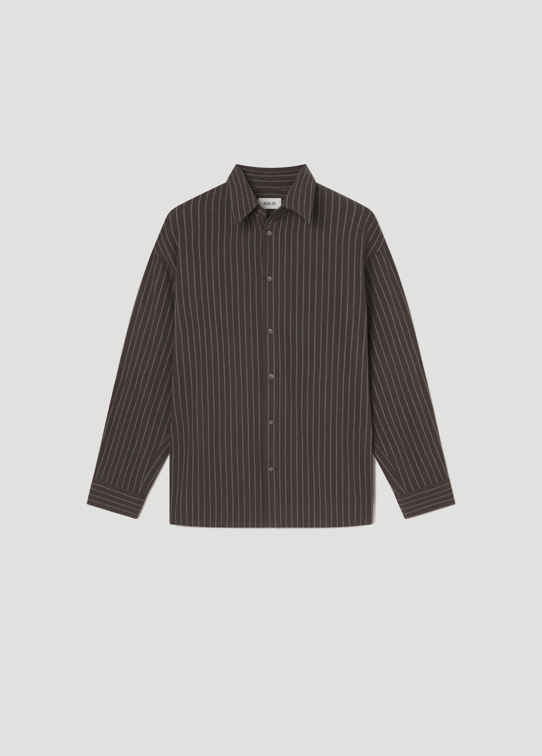 Striped shirt on a light gray background