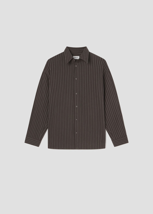 Striped shirt on a light gray background