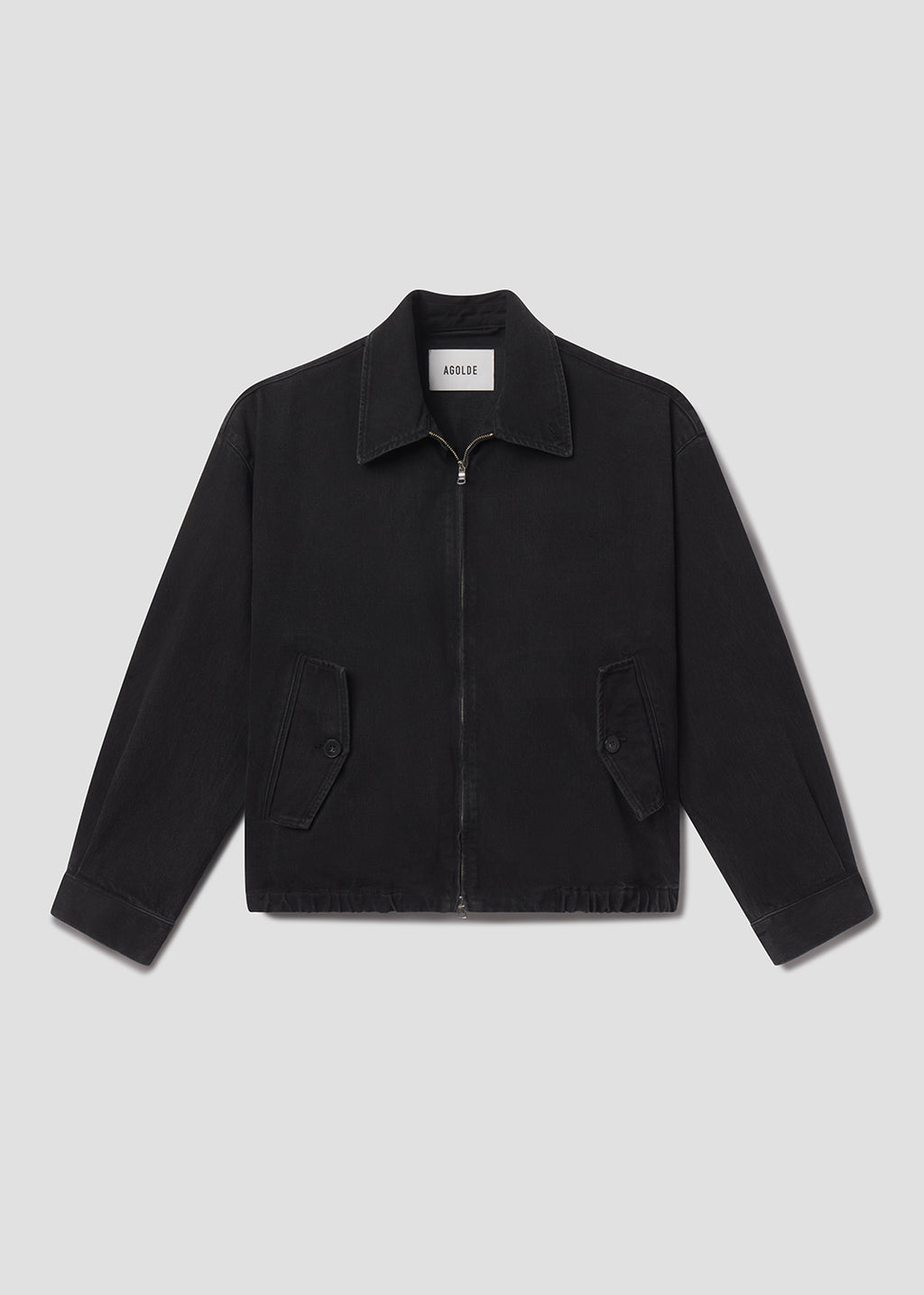 Black jacket on a light gray background