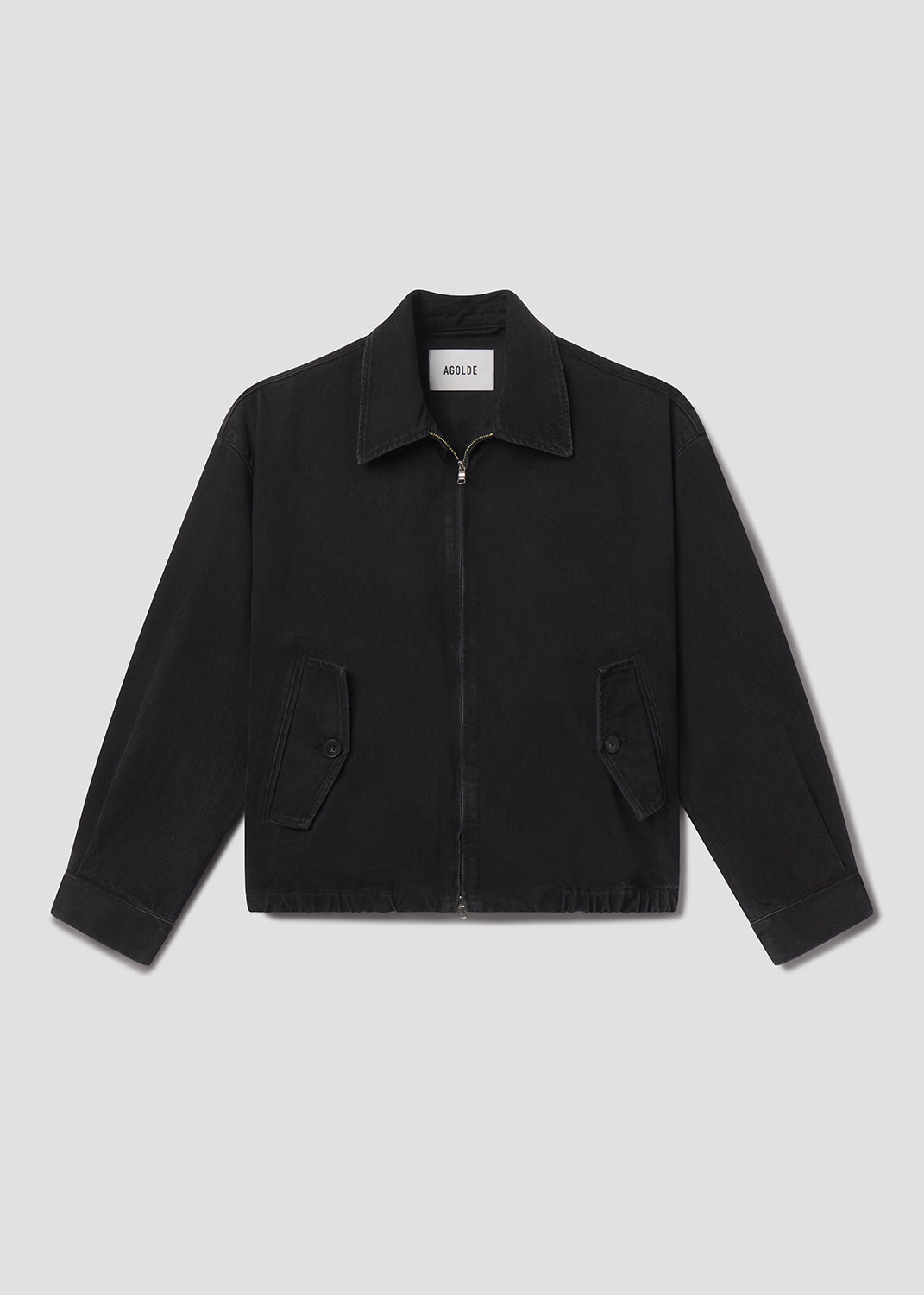 Black jacket on a light gray background