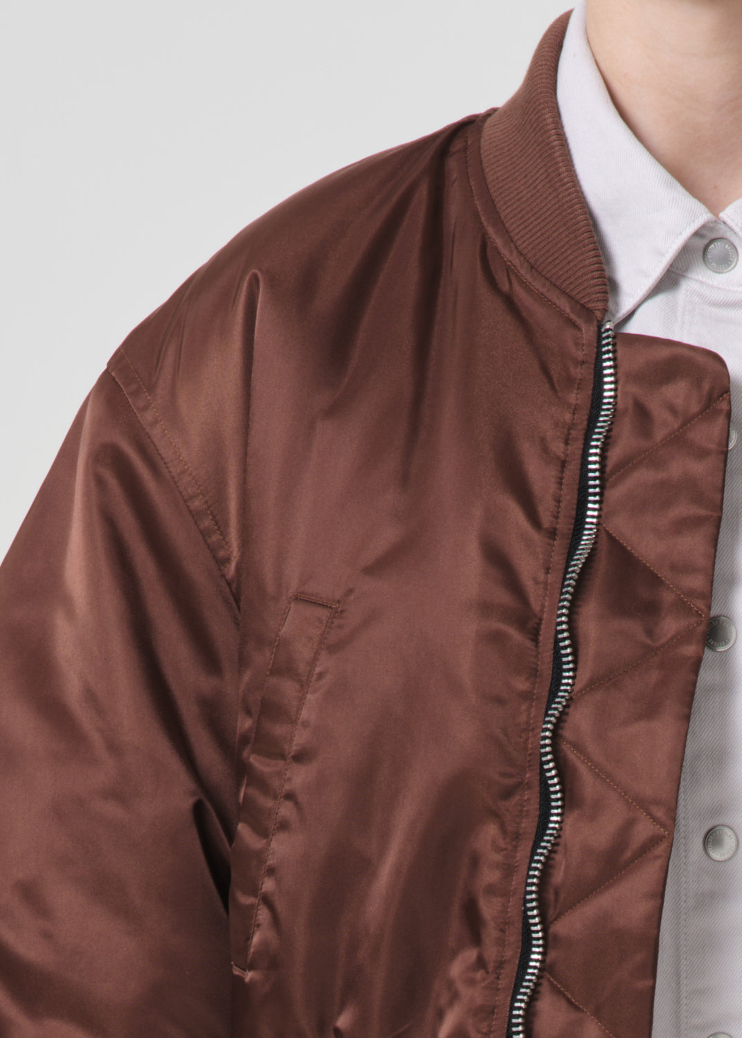 Ssc Jett Bomber Jacket in Gingersnap detail