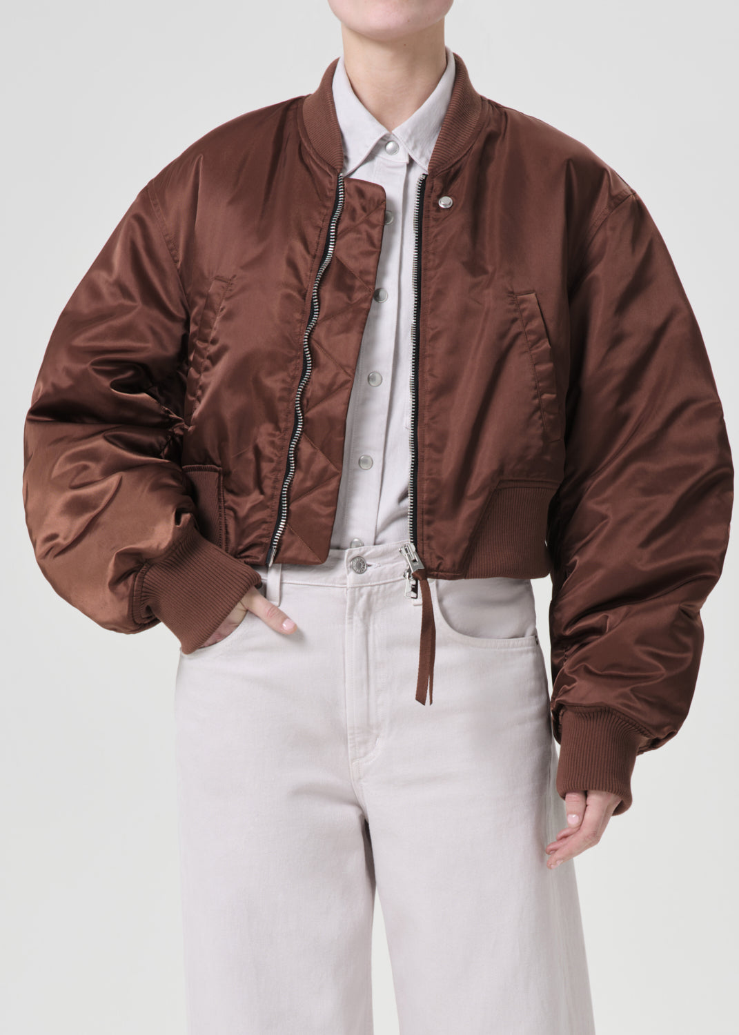 Ssc Jett Bomber Jacket in Gingersnap front