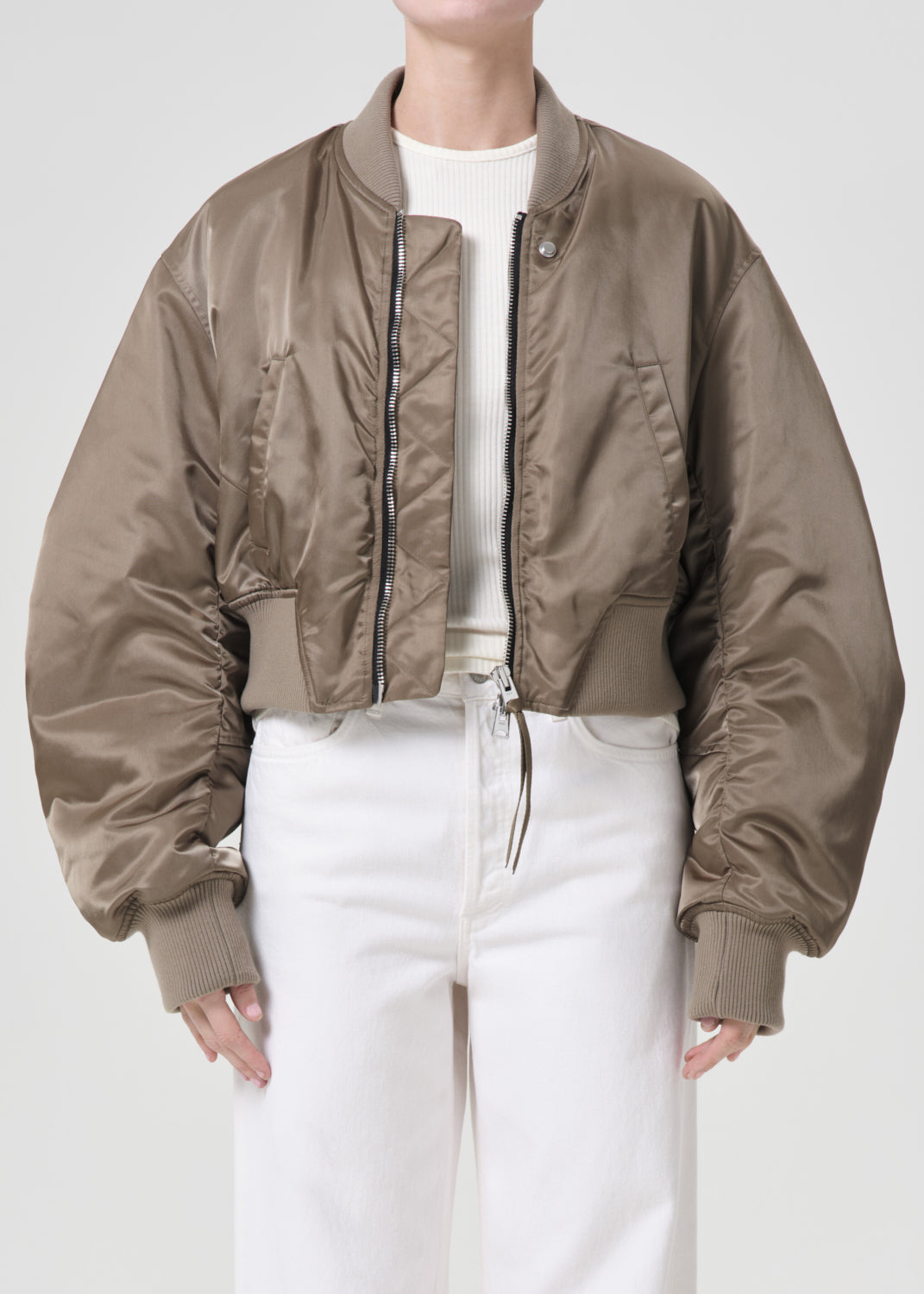 Ssc Jett Bomber Jacket in Sage front