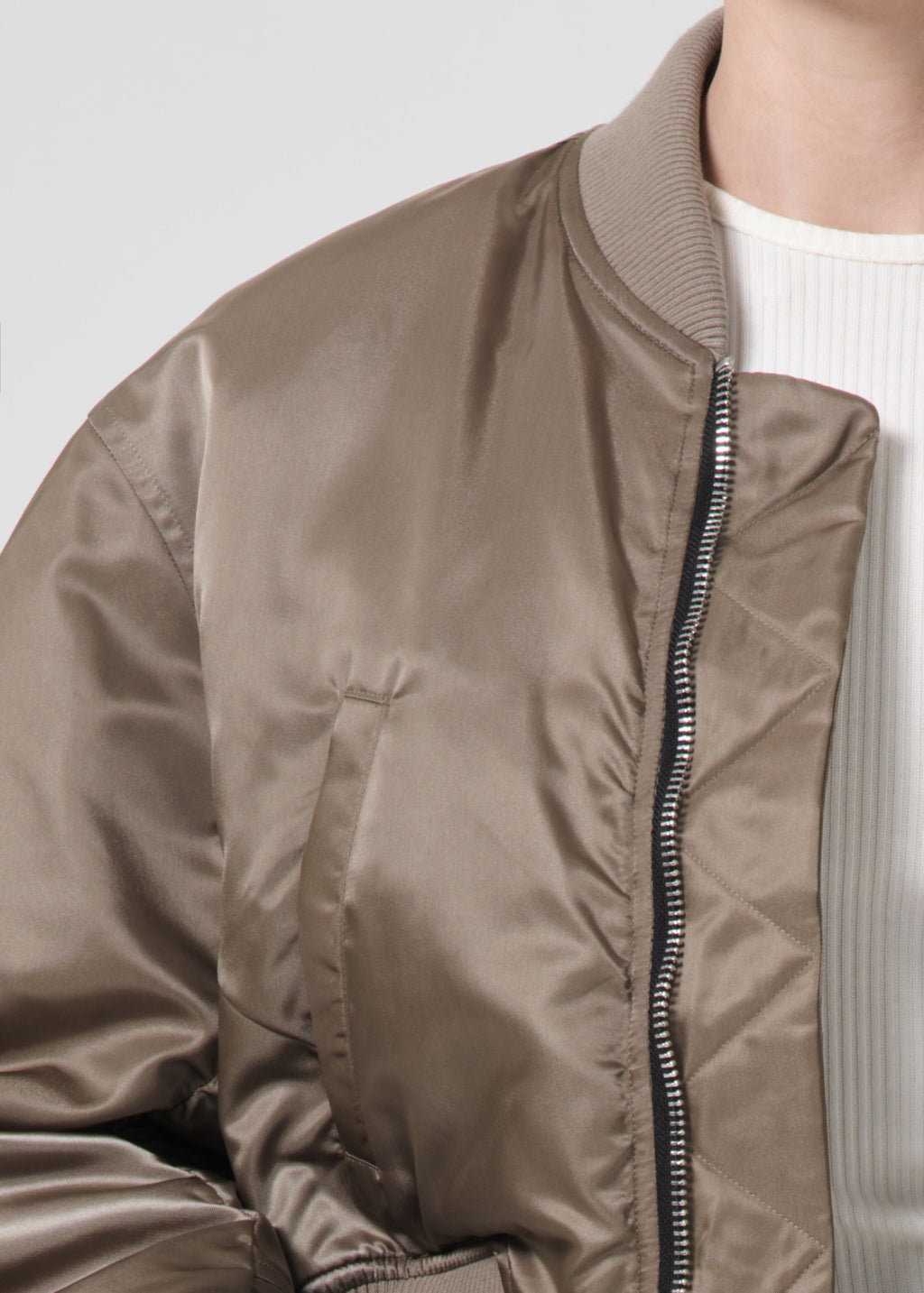 Ssc Jett Bomber Jacket in Sage detail