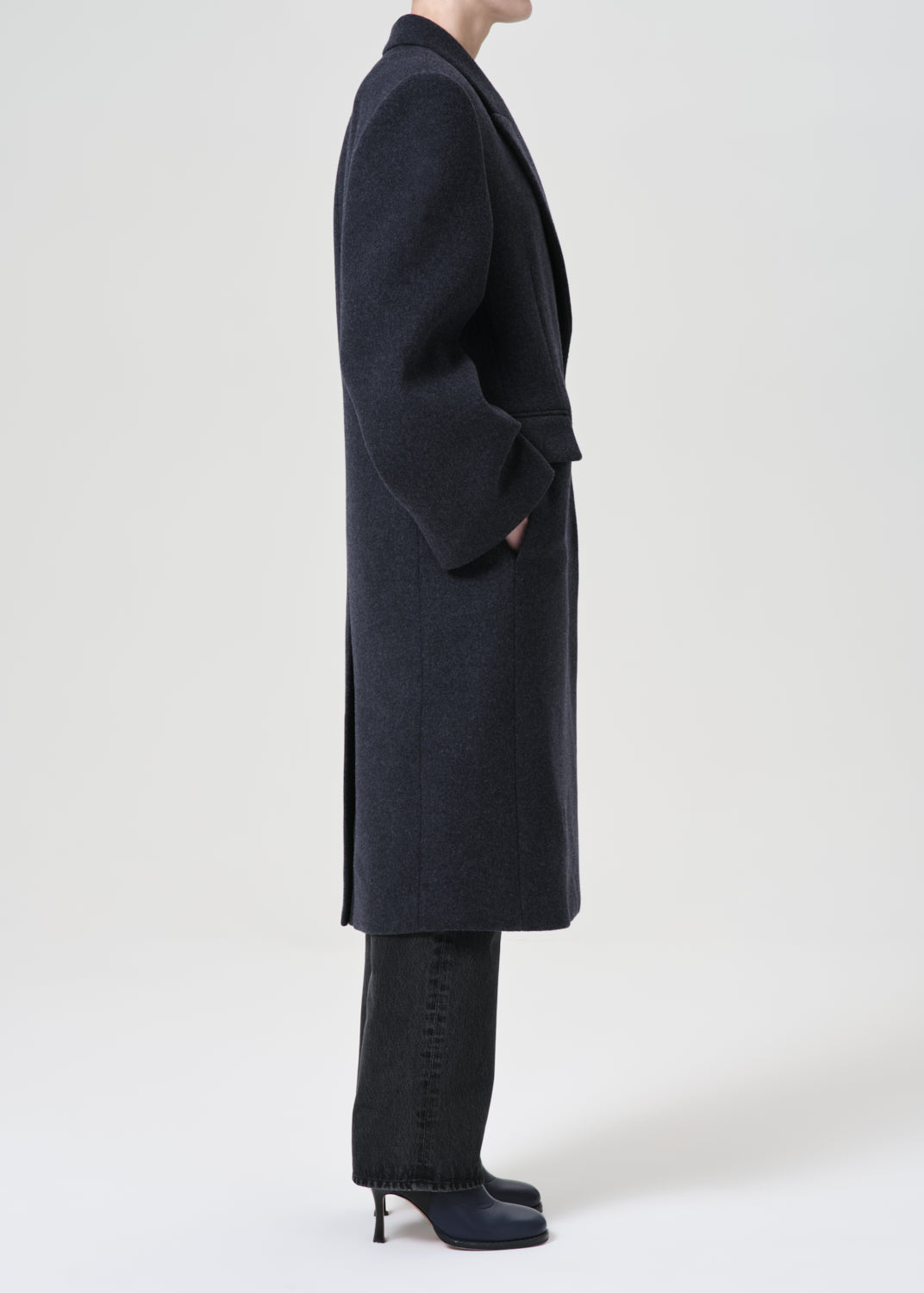 Ssc Ria Coat in Blue Note Heather side