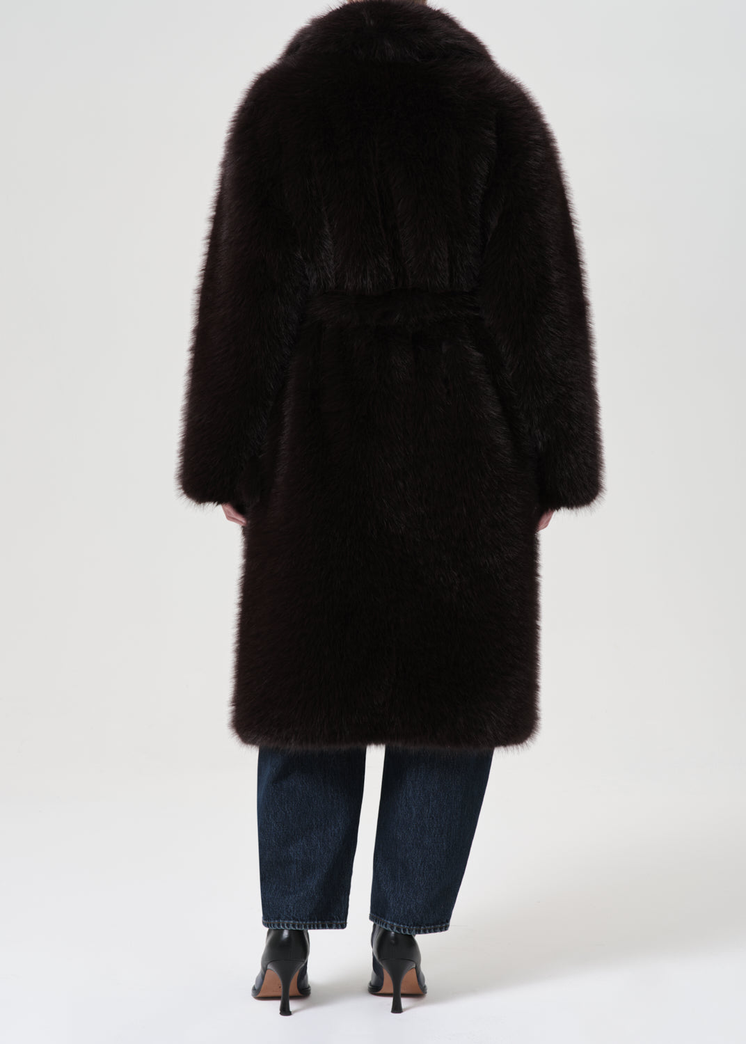 Ssc Ebony Shearling Coat in Infusion back