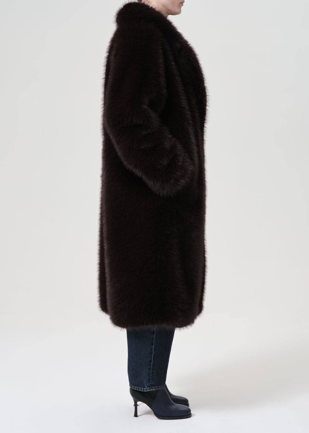 Ssc Ebony Shearling Coat in Infusion side