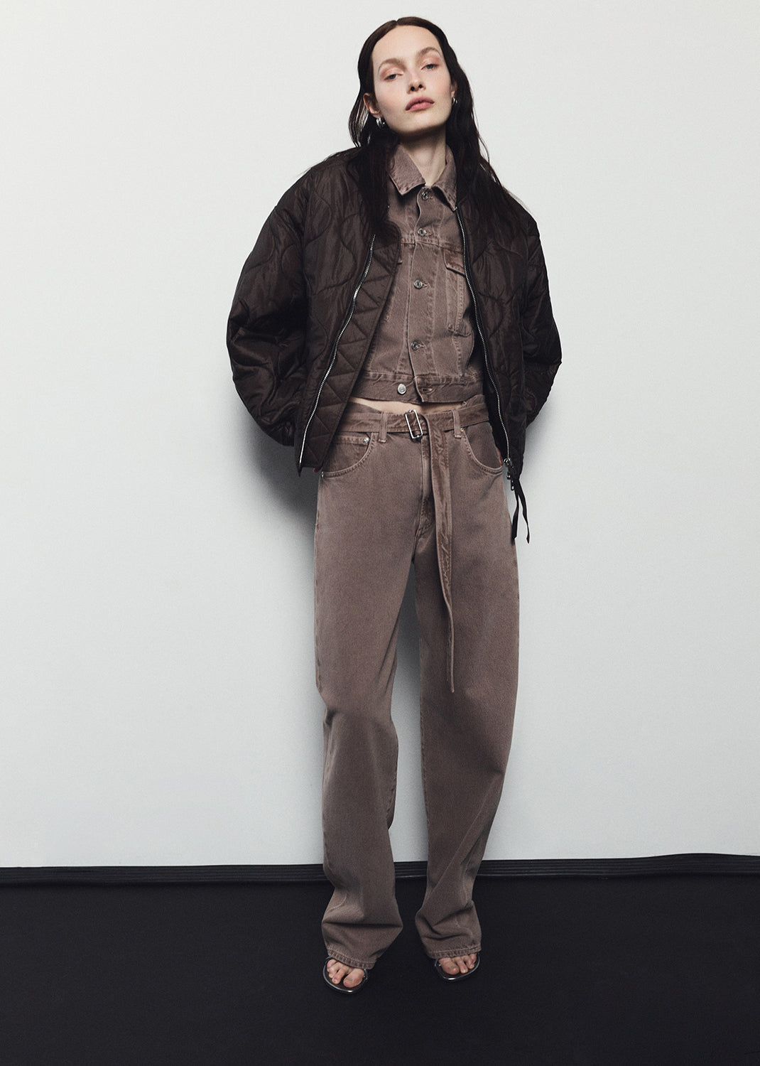 レディーブルゾン w closet（ダブルクローゼット） ジップアップブルゾン FREE ライト