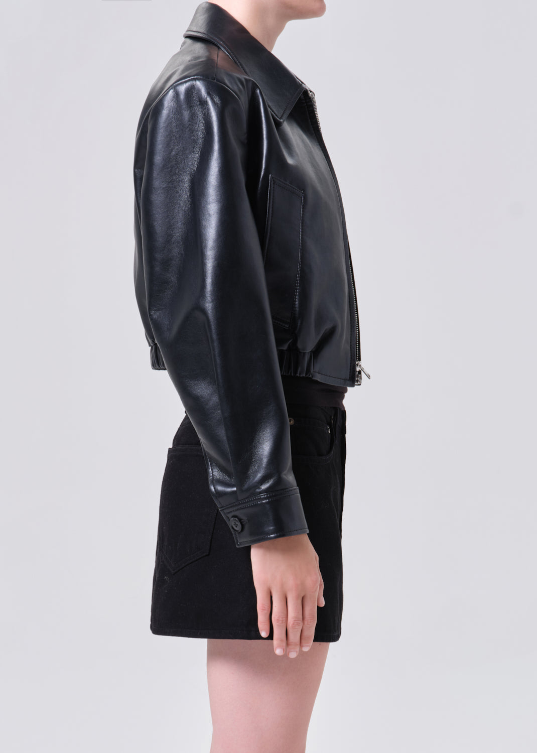 Nahla Cropped Jacket in Detox – AGOLDE