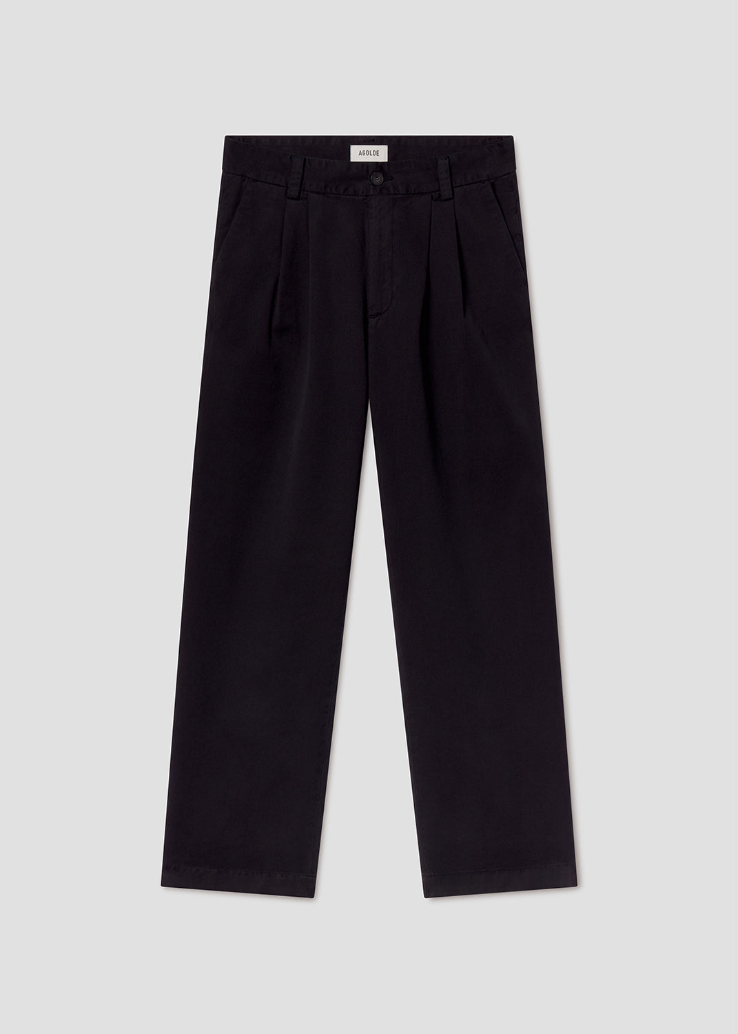 Dark blue pants on a grey background