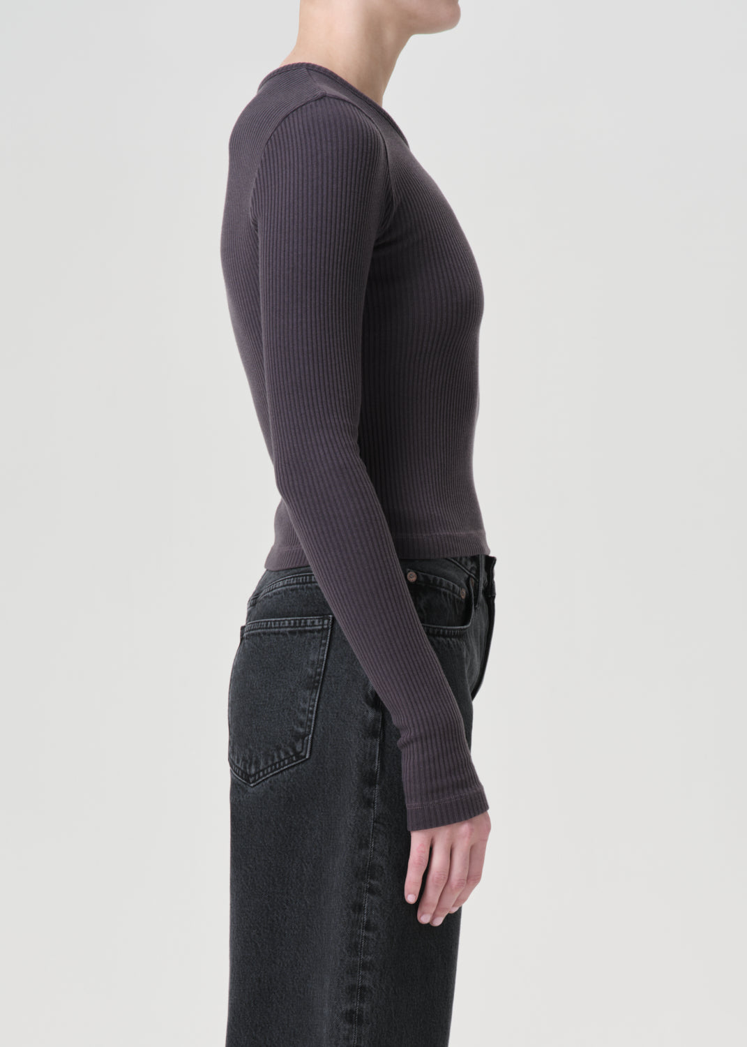 Alma Shrunken Crewneck in Shade side