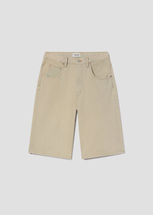Beige pants on a light gray background