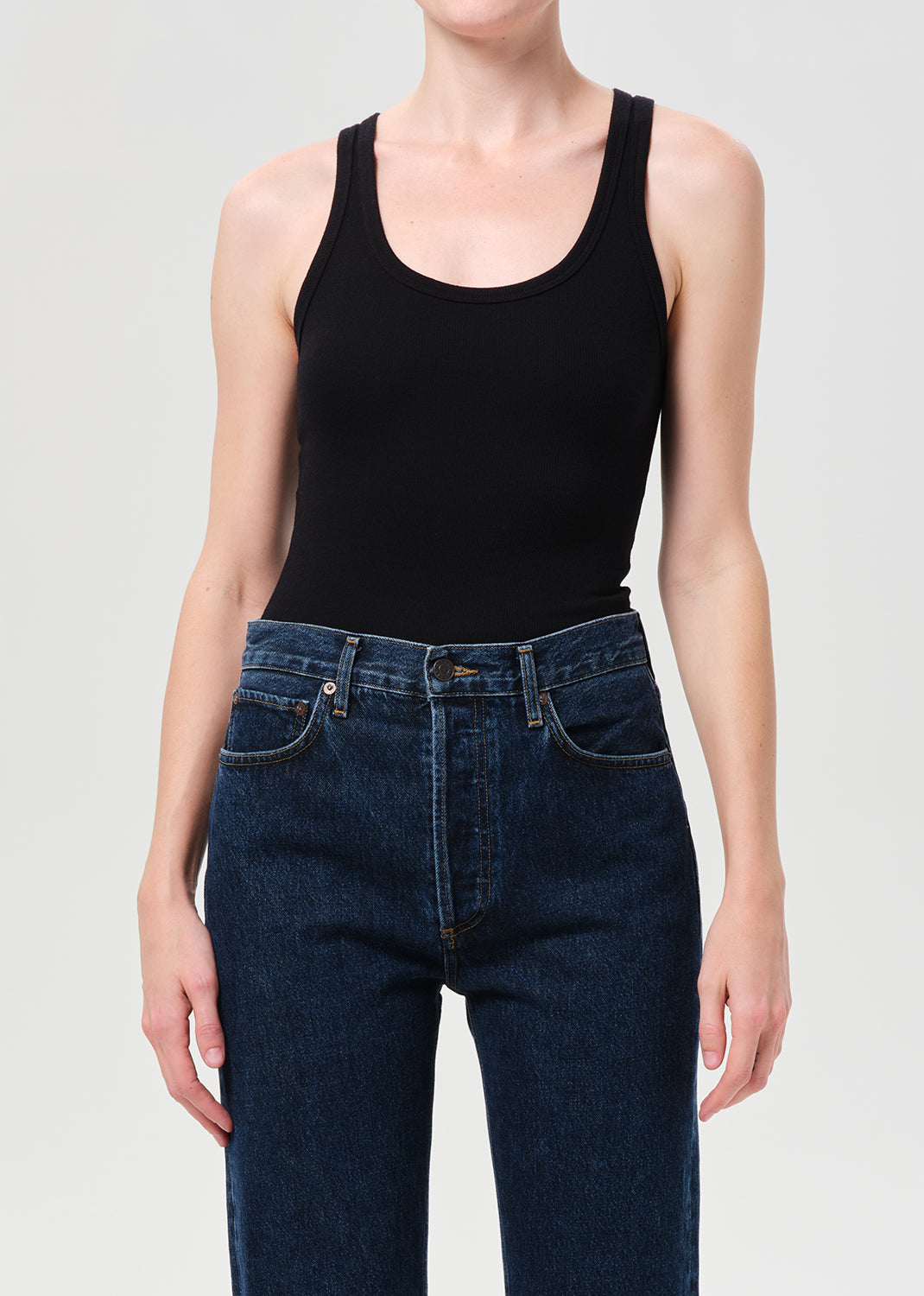 Maria Bodysuit in Black from Agolde - $118
