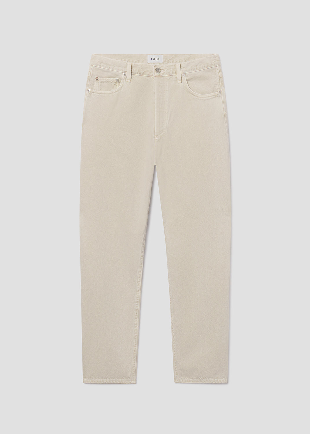 Beige pants on a white background