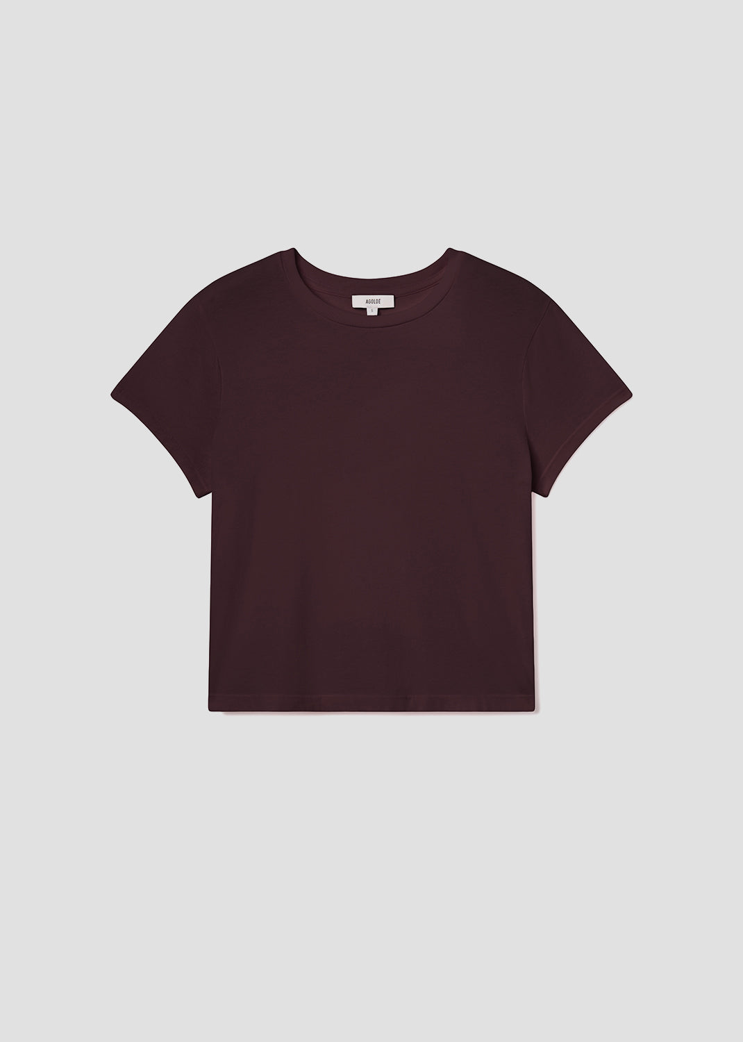 Brown t-shirt on a light gray background