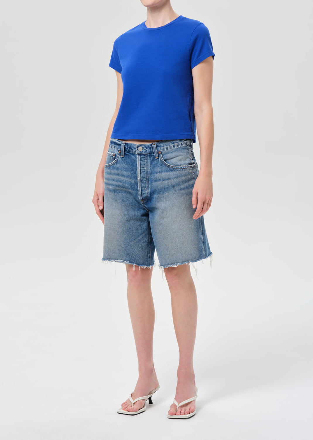 Adine Shruken Tee in Cobalt