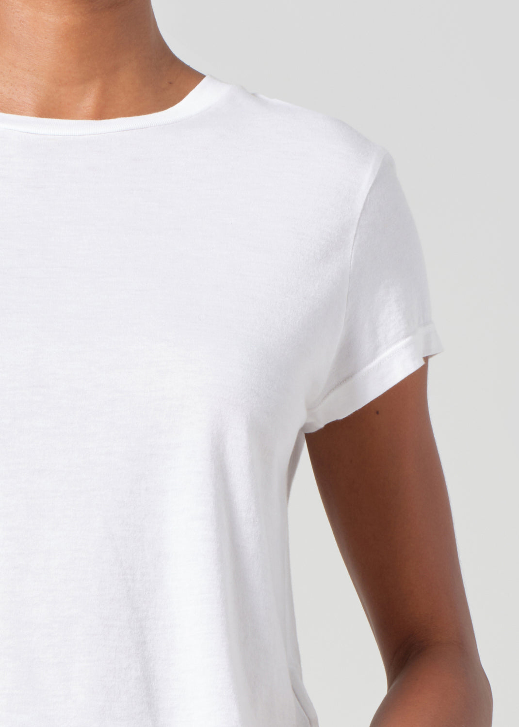 Adine Shrunken Tee in White