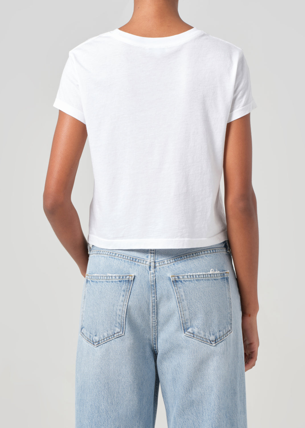 Adine Shrunken Tee in White