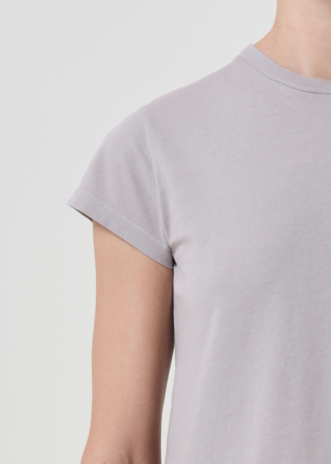 Adine Shrunken Tee in Flake detail