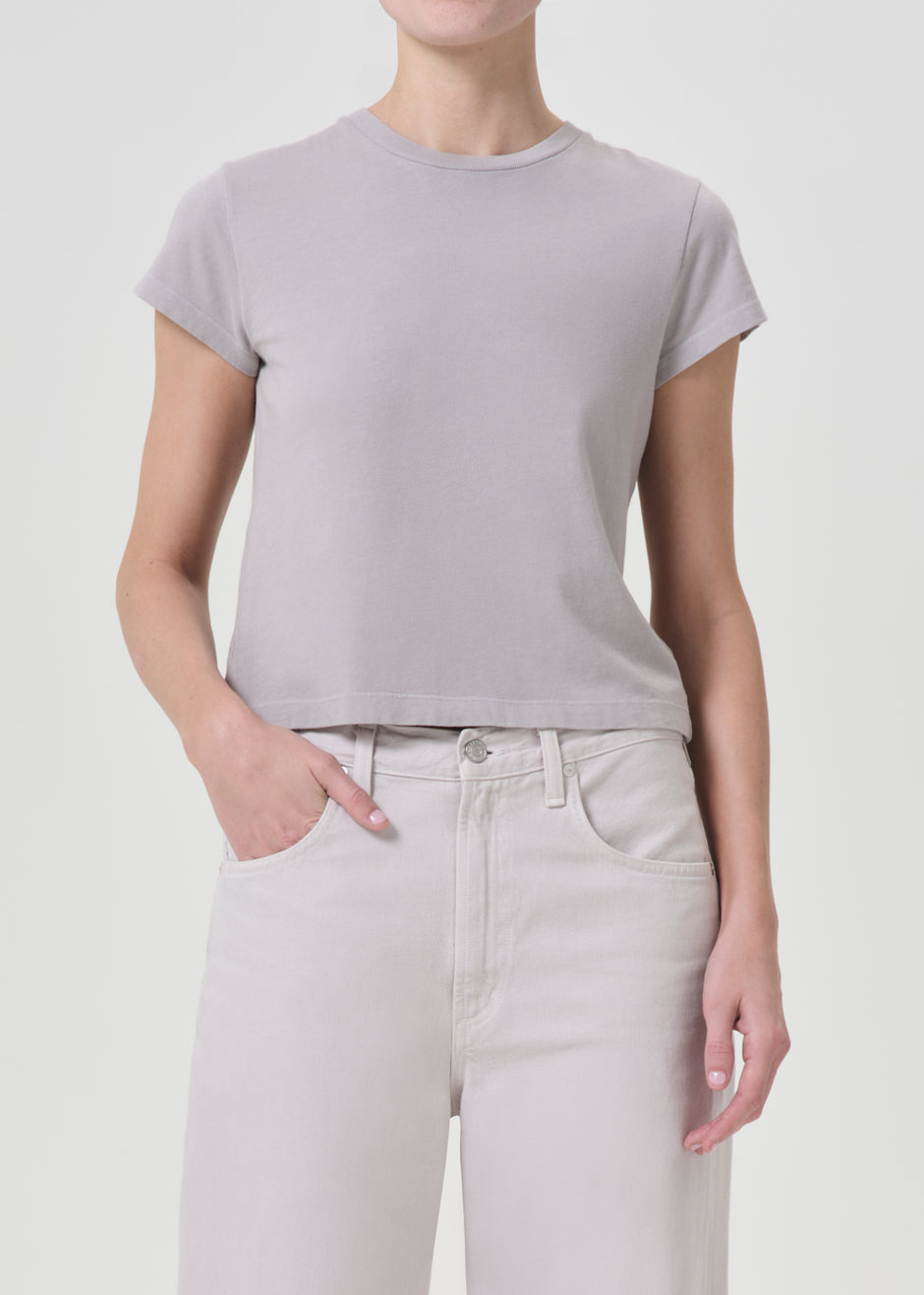 Adine Shrunken Tee in Rosewater