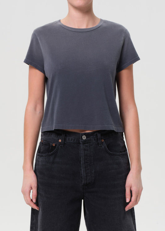 Adine Shrunken Tee in Windstorm front