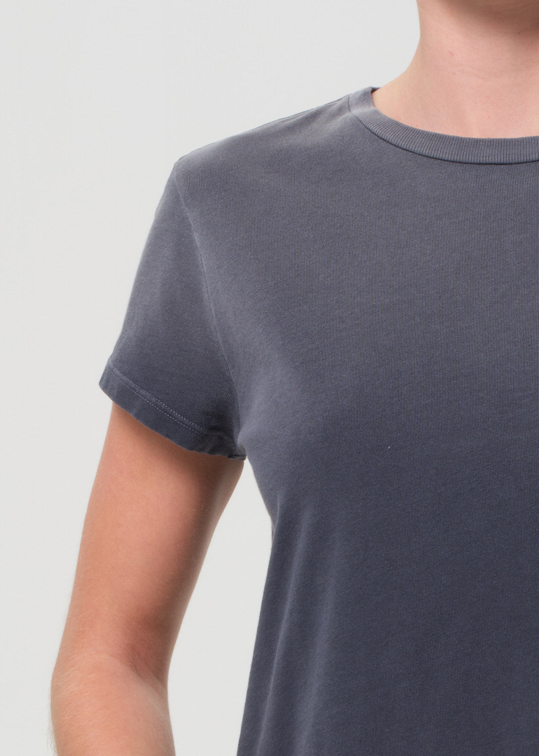 Adine Shrunken Tee in Windstorm close up