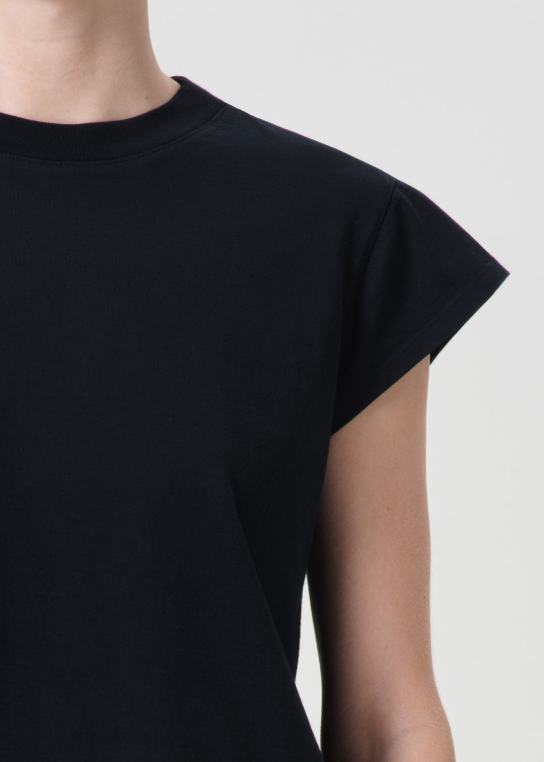 Bryce Cap Sleeve Tee in Storm detail