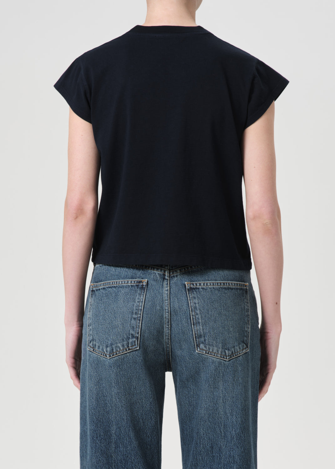 売れ筋商品|||アゴルド Tシャツ レディース トップス BRYCE CAP SLEEVE TEE - Basic T-shirt - black Bryce Cap Sleeve Tee in Black – AGOLDE