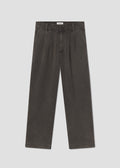 Dark gray pants on a light gray background