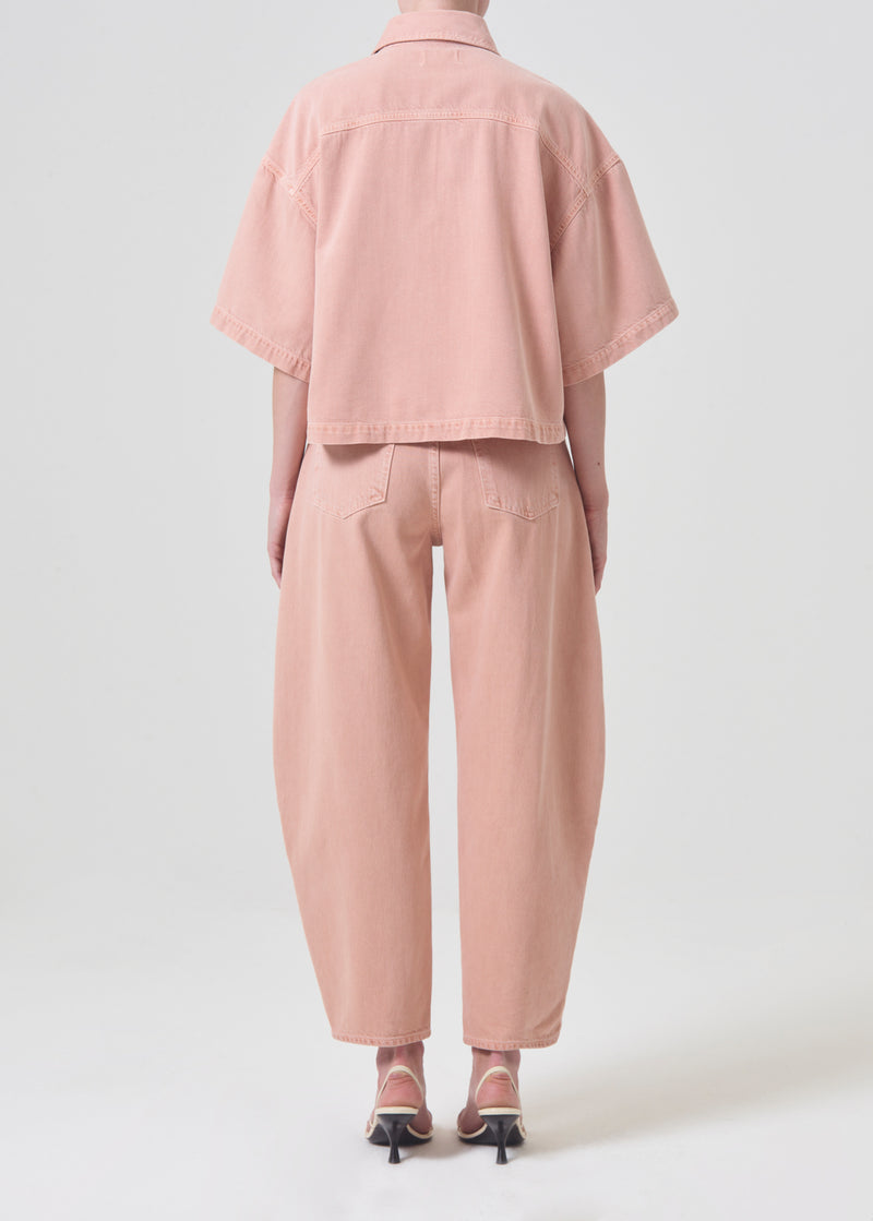 Soft Pink Oversized Shirt – Chic & Salty
