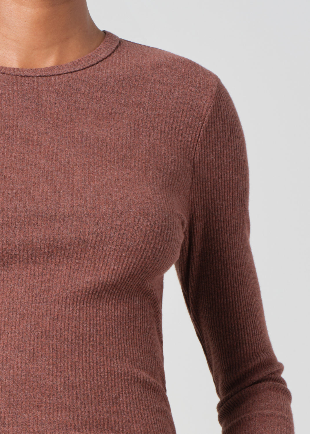 Delphi Slim Tee in Gingersnap