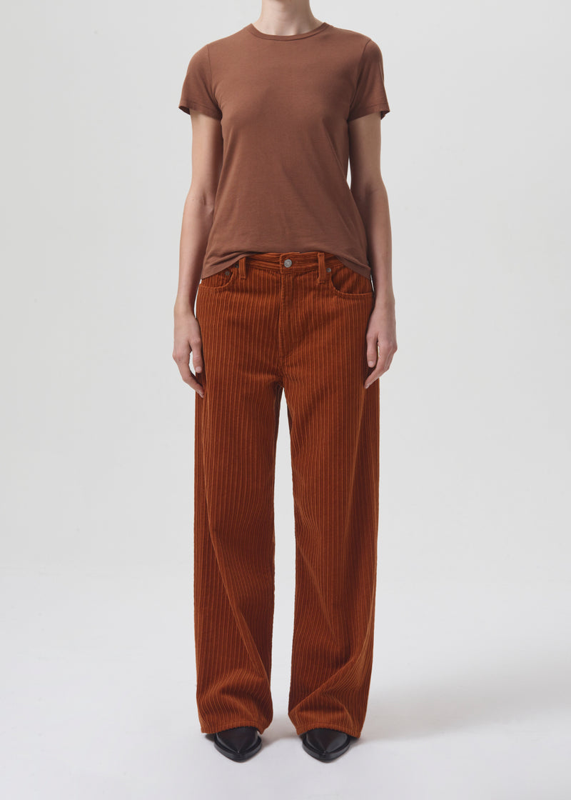 Annise Slim Tee in Beeswax front