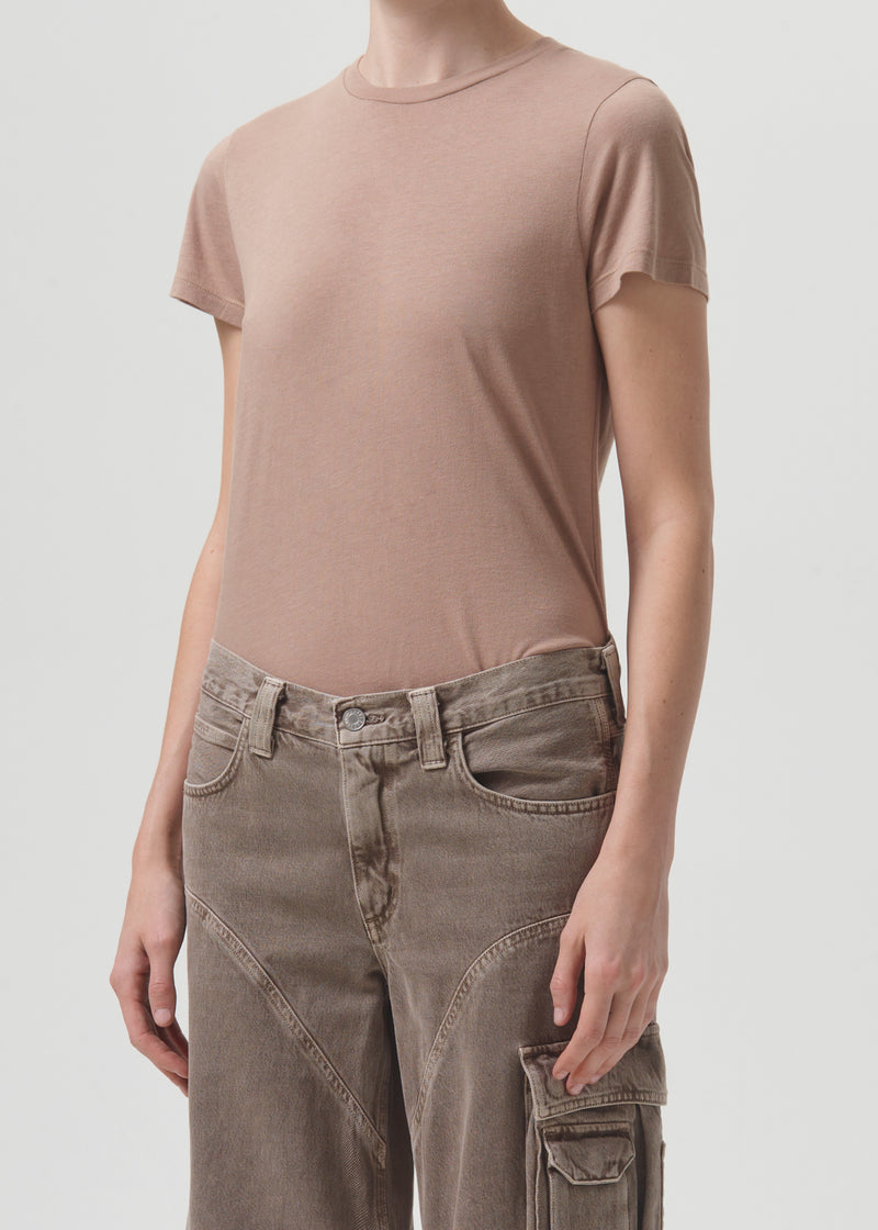 Annise Slim Tee in Wafer