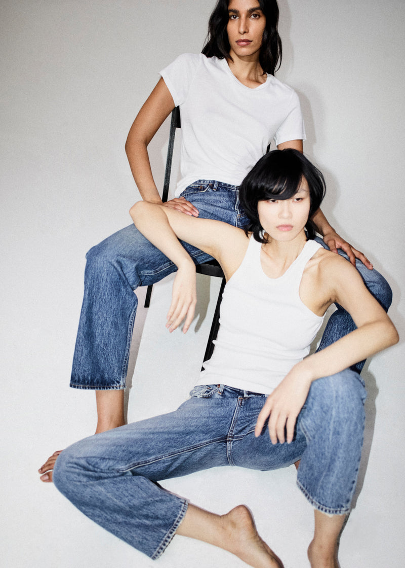 Annise Slim Tee in White