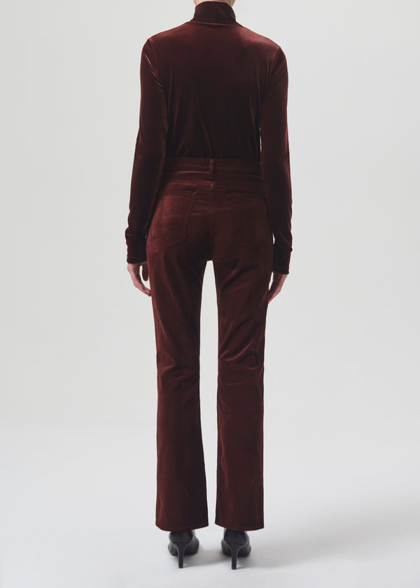 Pascale Vevlet Turtleneck in Chocolate Milk