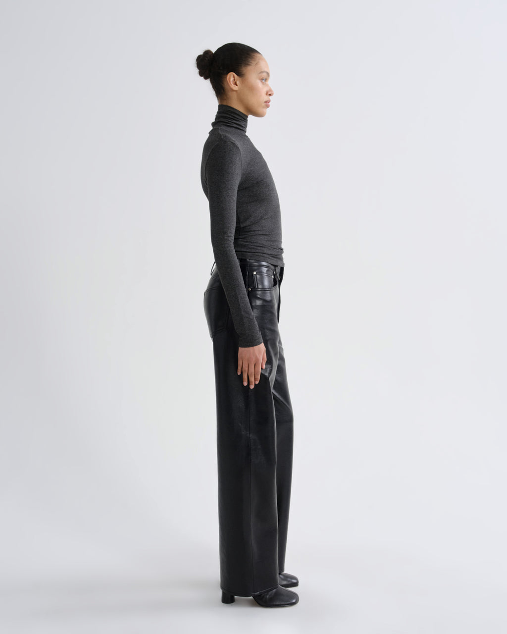 Pascale Turtleneck in Charcoal Heather