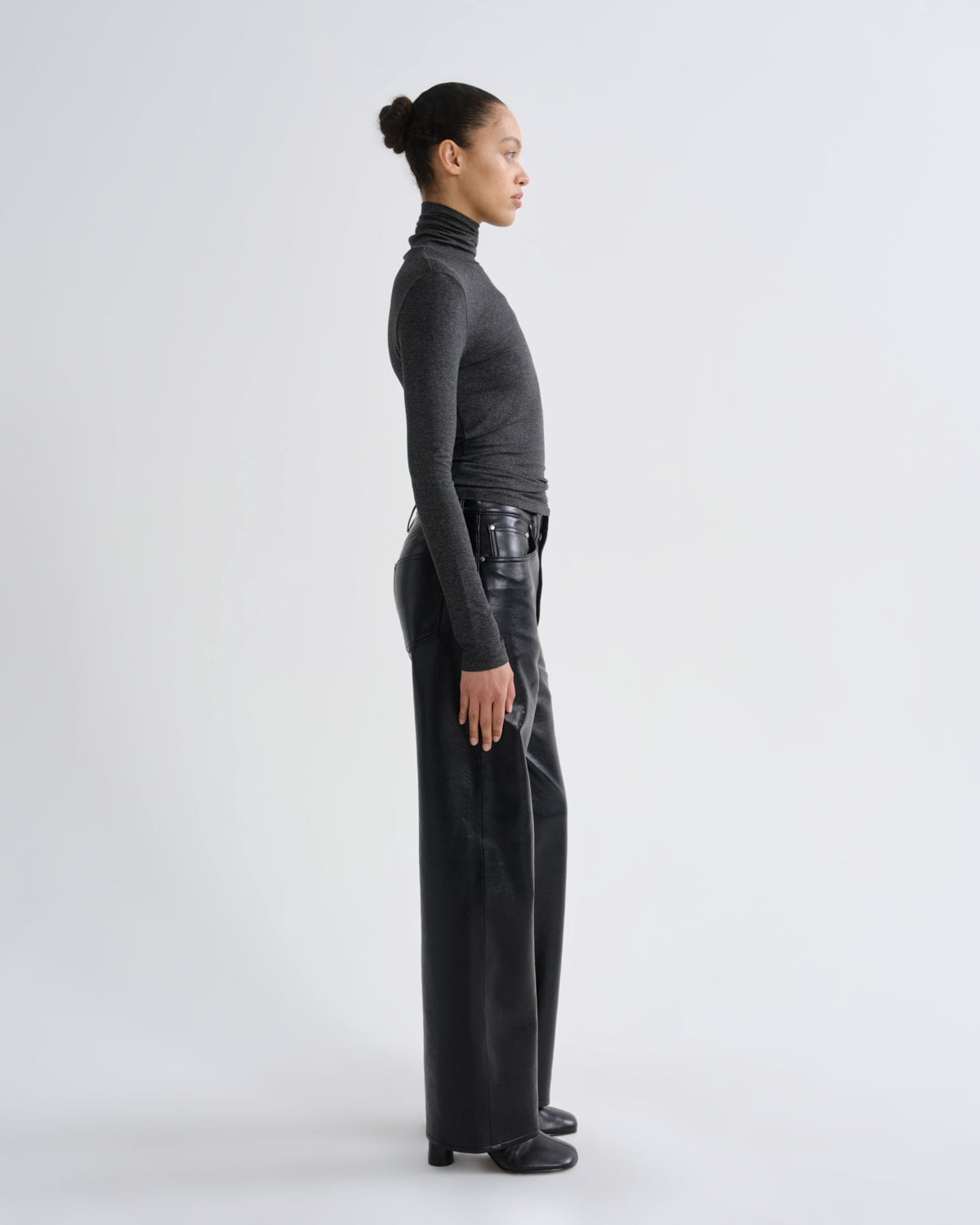 Pascale Turtleneck in Charcoal Heather