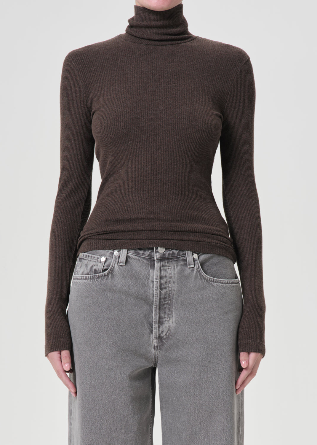 Pascale Turtleneck in Lizard front