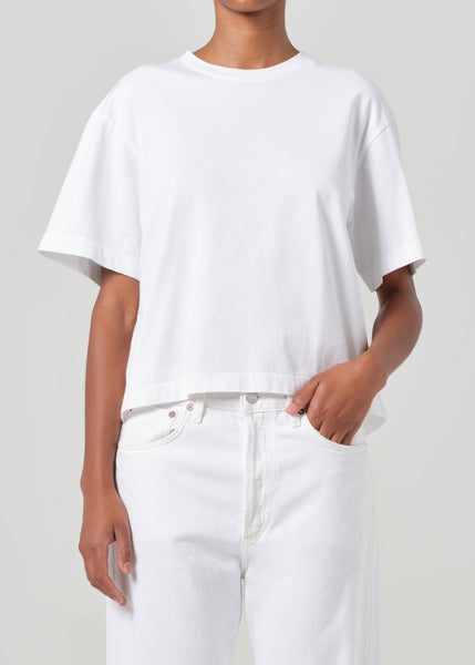 Tシャツ・カットソー AGOLDE Men T Shirts A102315211521GLR White Agolde Jay T-Shirt - Wired - 20% Off | Editorialist