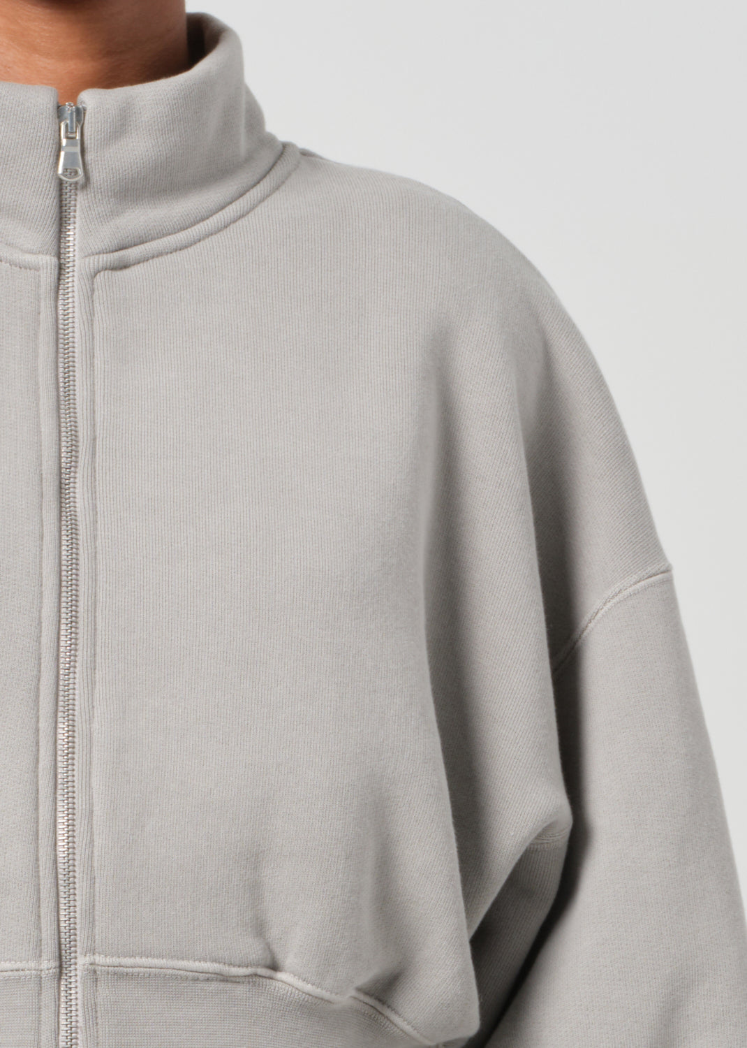 Asta Zip Sweatshirt in Drab