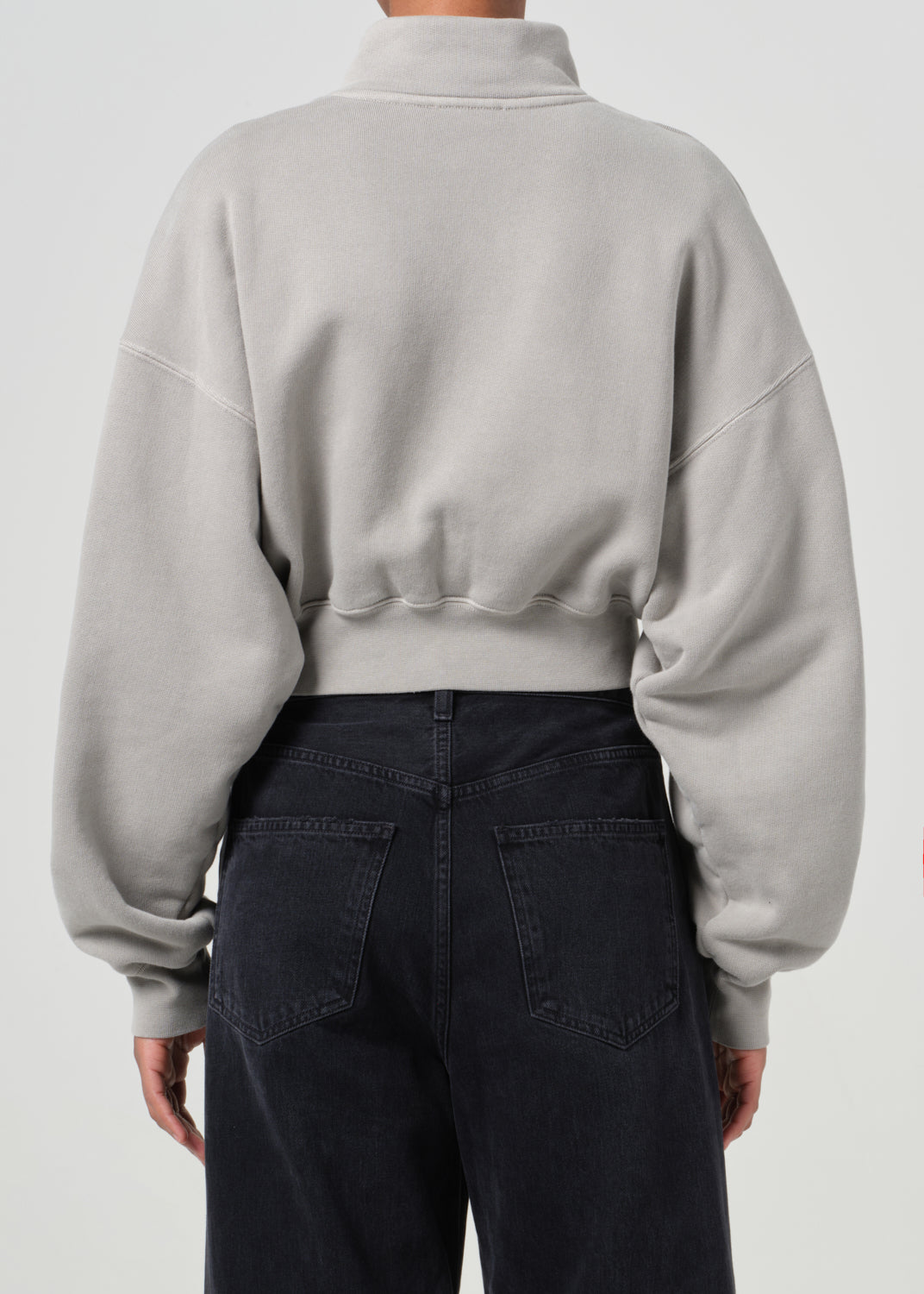 Asta Zip Sweatshirt in Drab