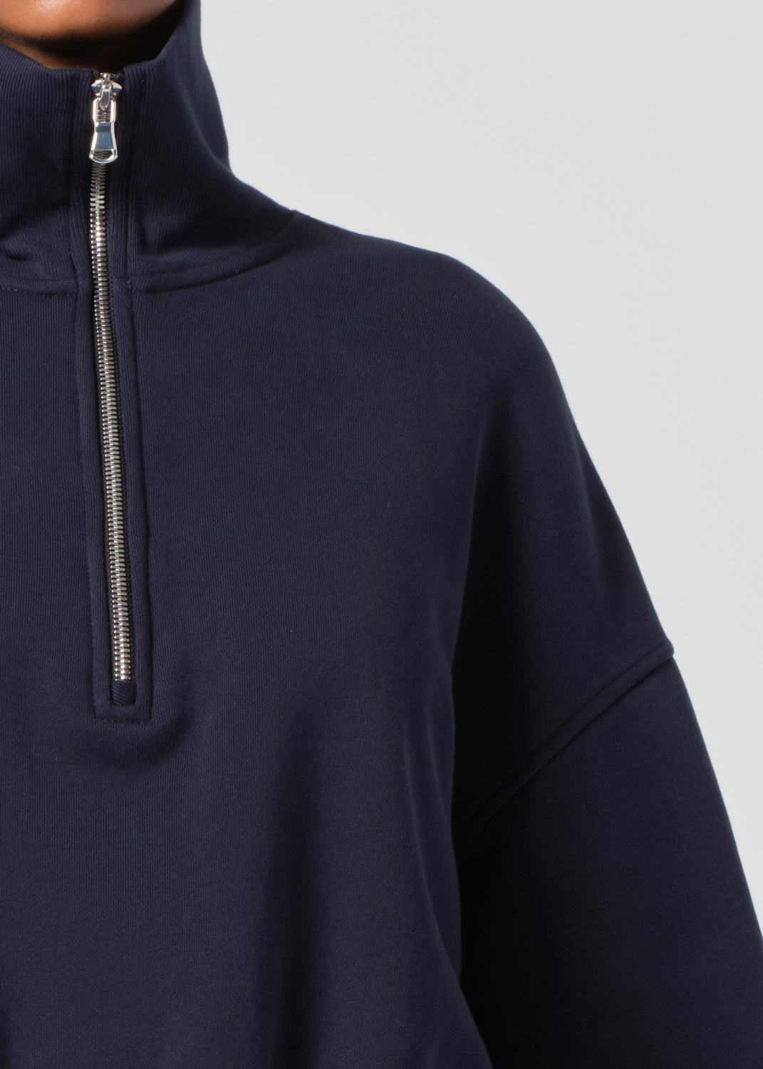 Bethan Quarter Zip Sweatshirt in Mirage